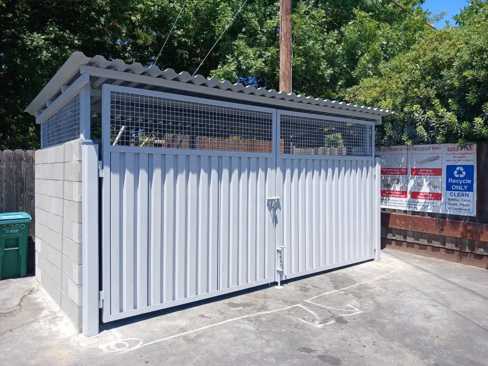 What a Commercial Dumpster Enclosure Costs