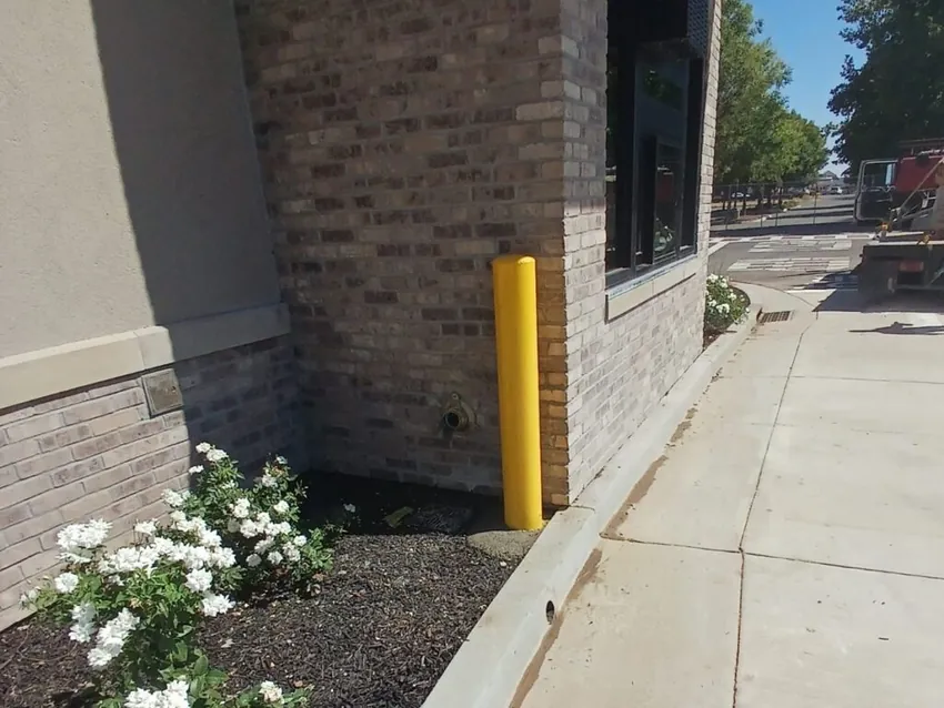 Commercial steel bollards in Sacramento